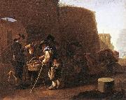 LAER, Pieter van The Cake Seller af oil painting